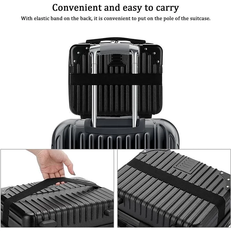 14-Inches Mini Cosmetic Case Travel Suitcase Da-1 Black - Shop Now For Best Deals
