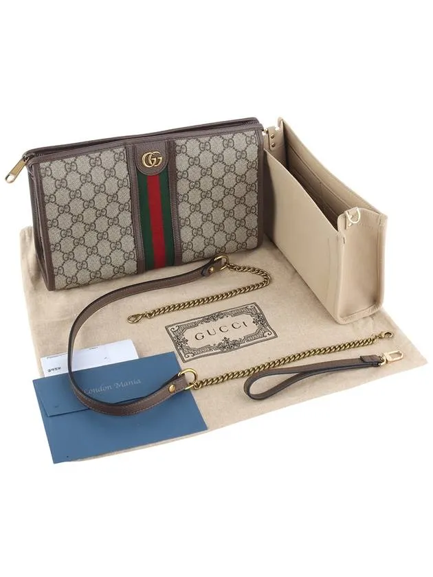 598234 GG Supreme Ophidia Clutch Bag Chain Strap 34259K 1