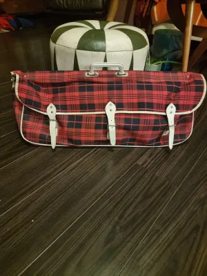 60´s/70´s Tartan Racket Holdall Bag