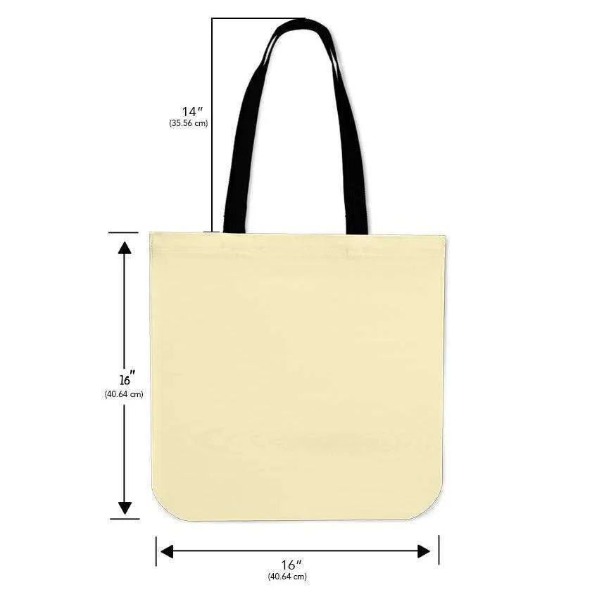 Abstract Cross Circle Fabric Totebag Reusable Shopping Tote