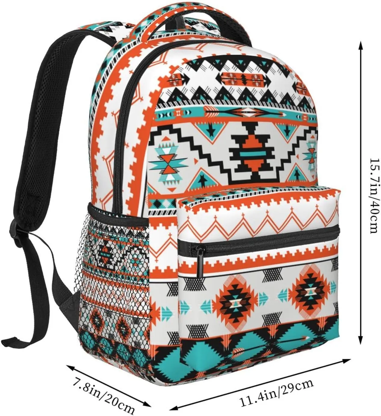 Aztec Western Tribal Backpack For School Laptop Bags Bookbag Big Casual Daypack For Student Girls Boys Kids Teens Travel Sports Work