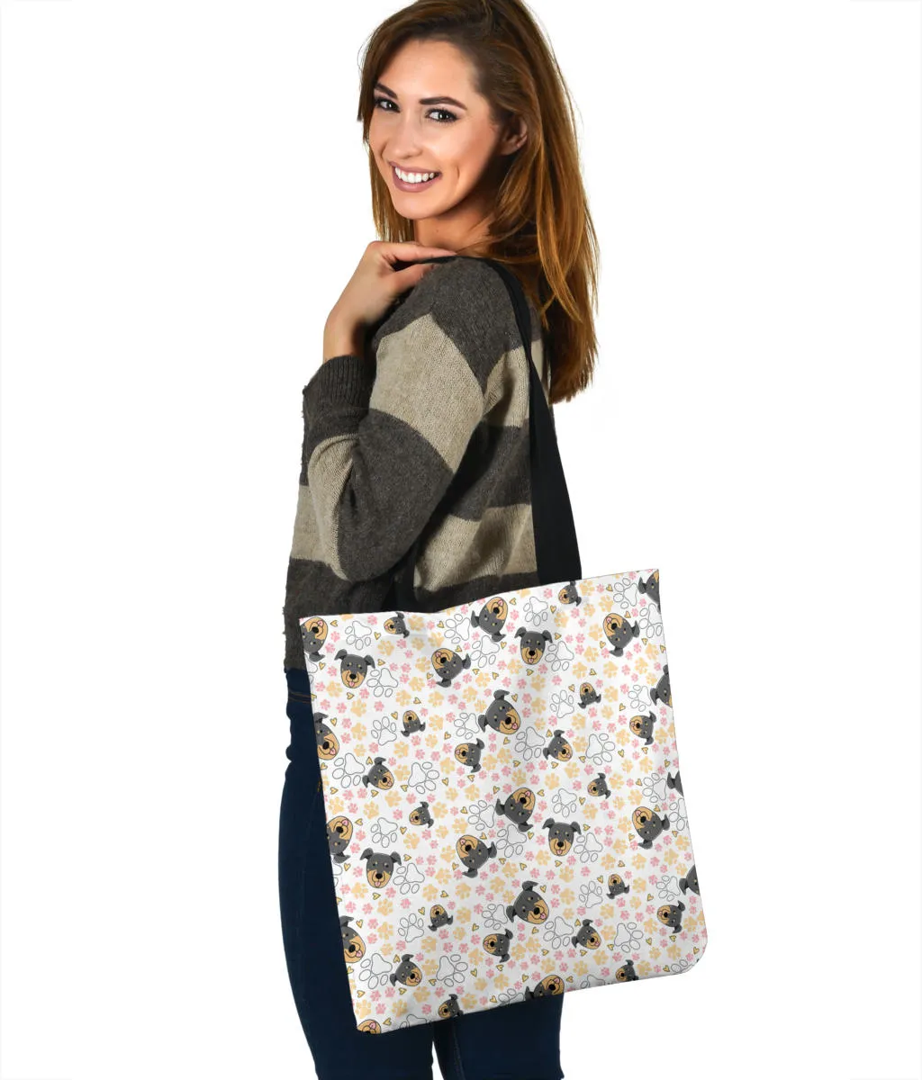 Beauceron Puppy Pattern Cloth Tote Bag