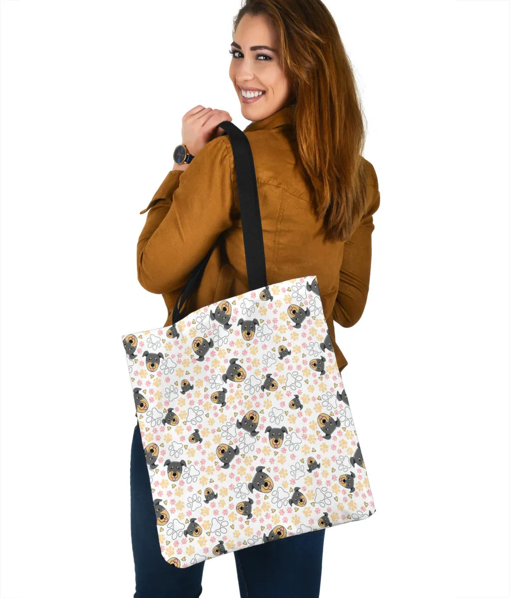 Beauceron Puppy Pattern Cloth Tote Bag