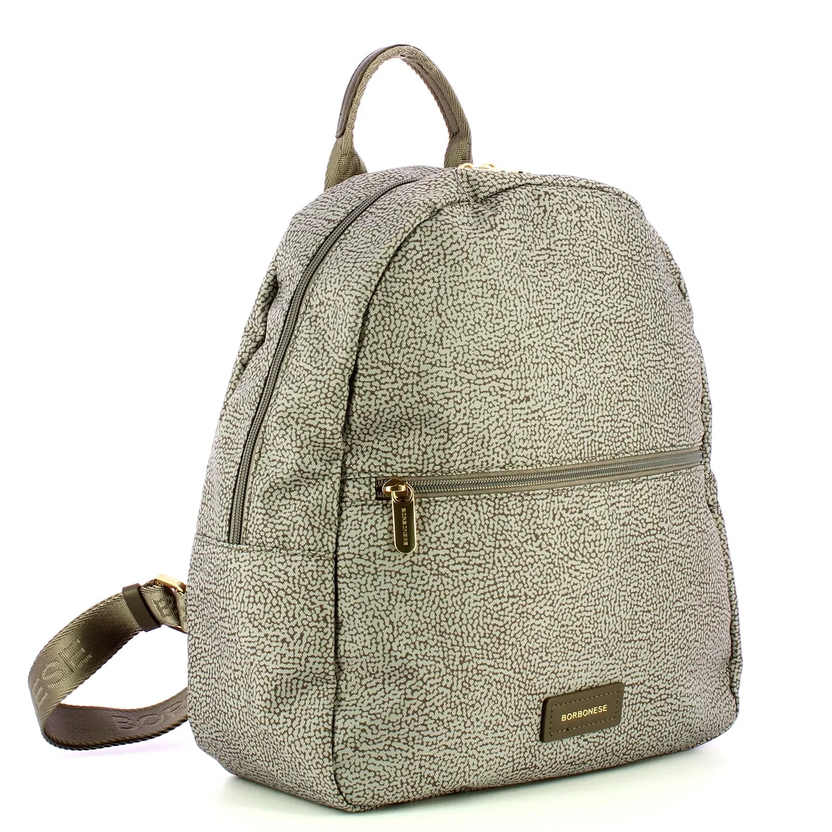 Borbonese - Zaino Medium Tortora Marrone - 224080J47 - TORTORA/MARRONE