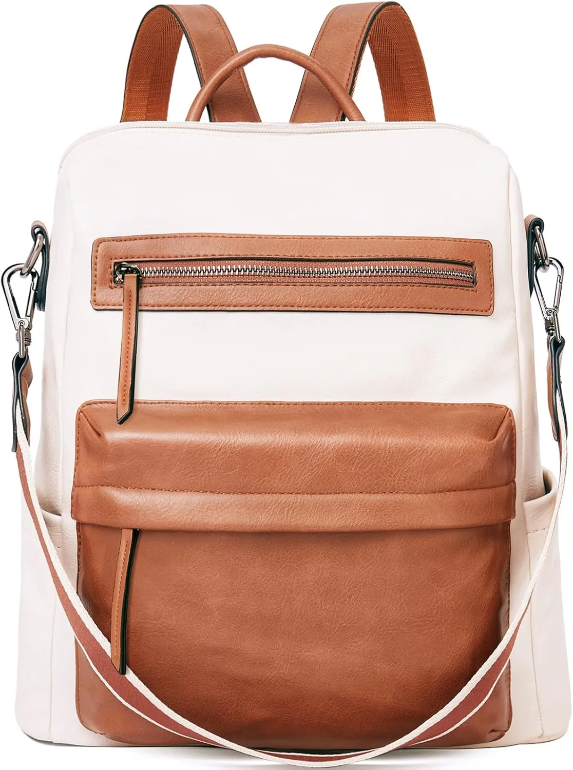 BROMEN Backpack Purse for Women Fashion Leather Designer Travel Large Ladies Shoulder Bags
