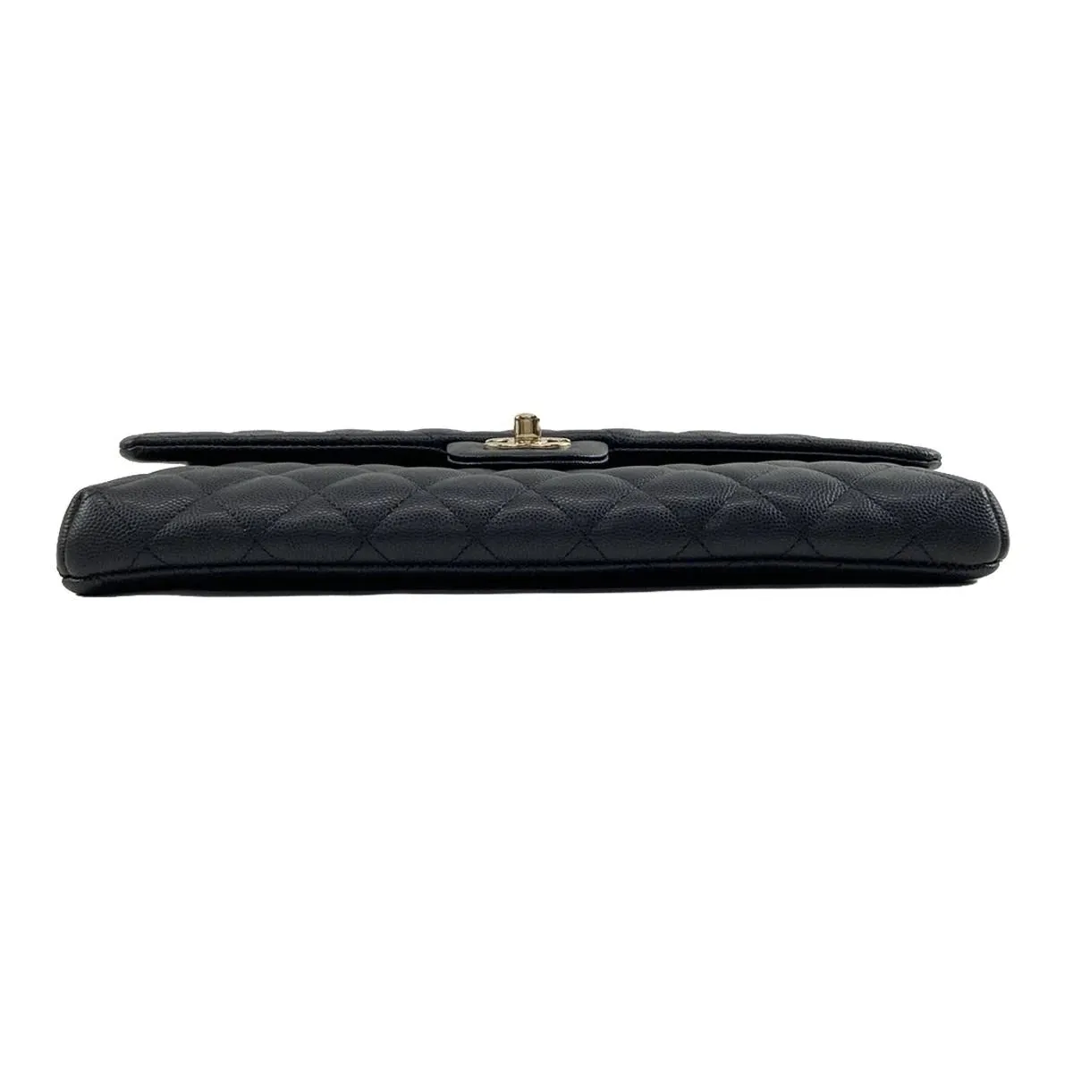 Chanel Matelasse clutch caviar black bag