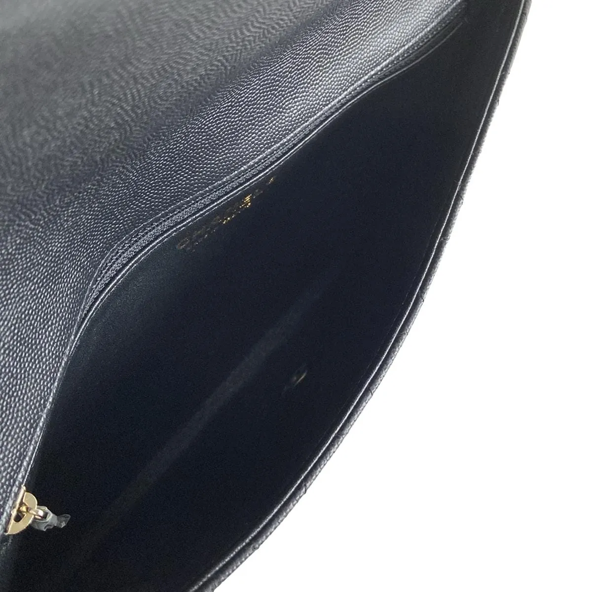 Chanel Matelasse clutch caviar black bag
