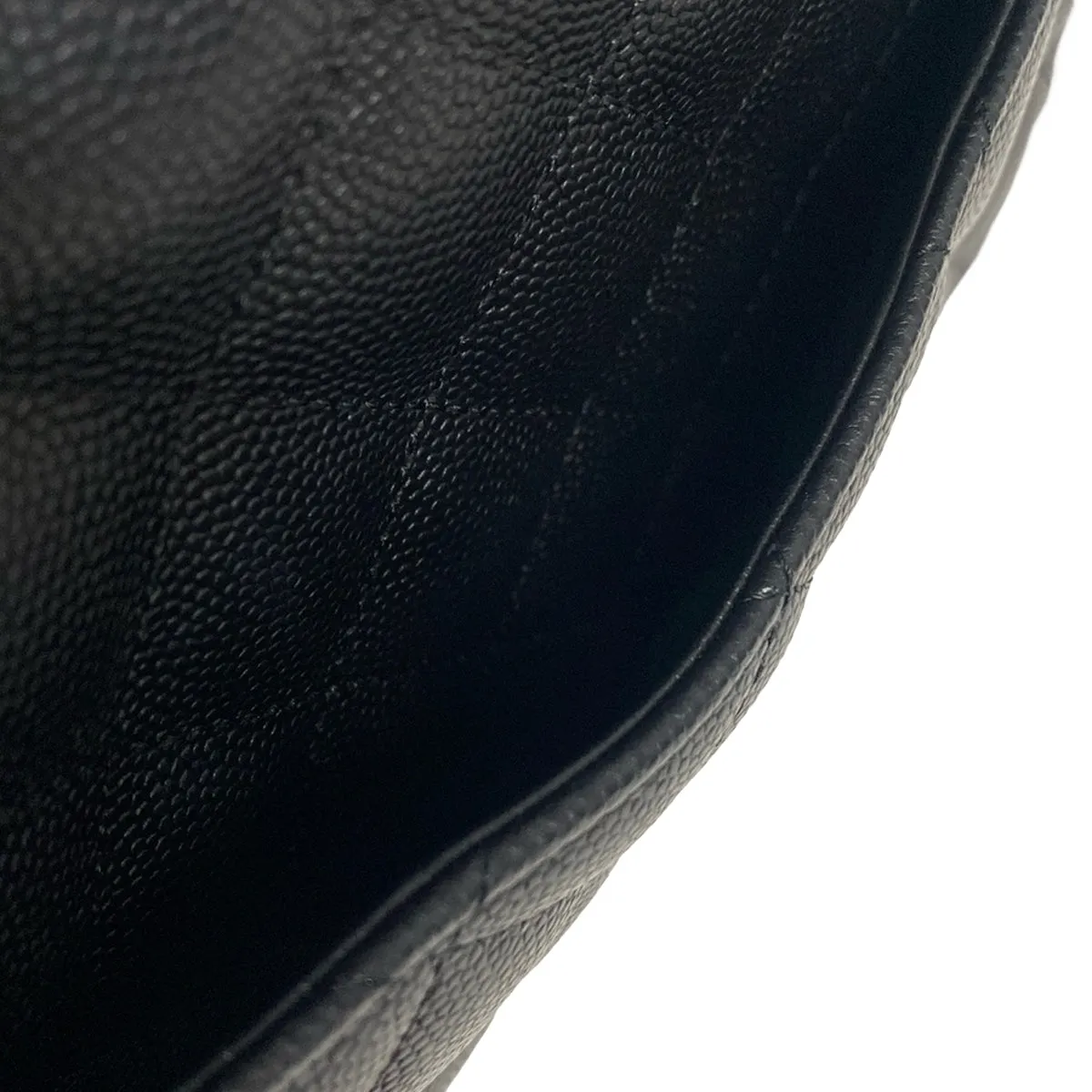 Chanel Matelasse clutch caviar black bag