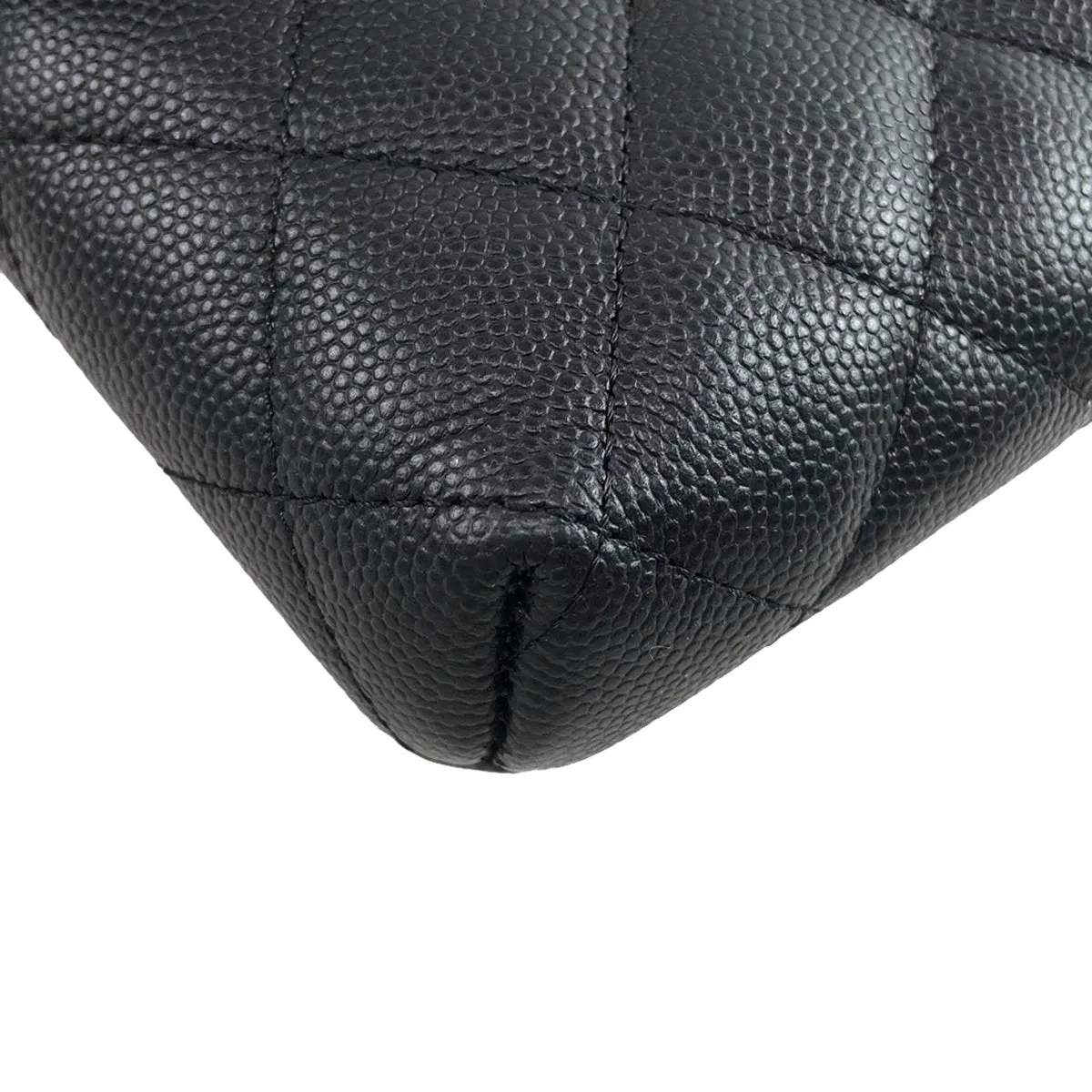Chanel Matelasse clutch caviar black bag