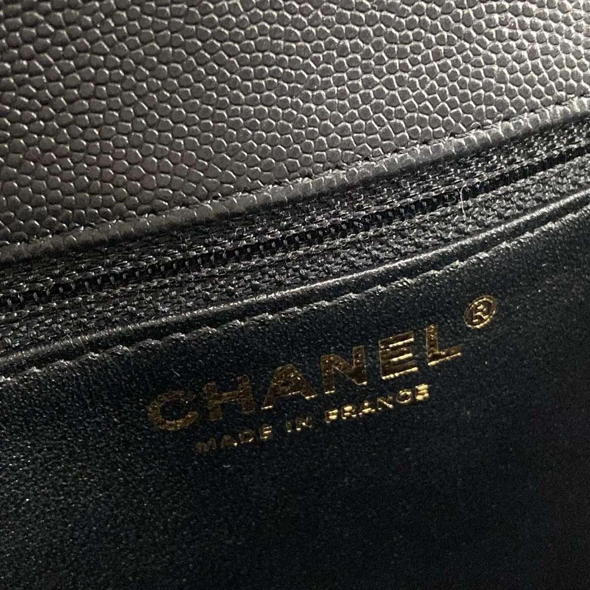 Chanel Matelasse clutch caviar black bag