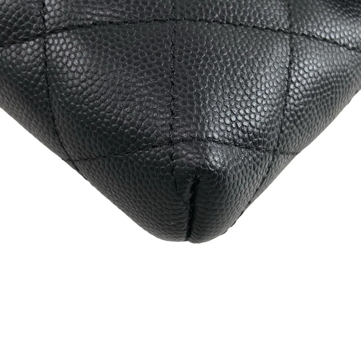 Chanel Matelasse clutch caviar black bag
