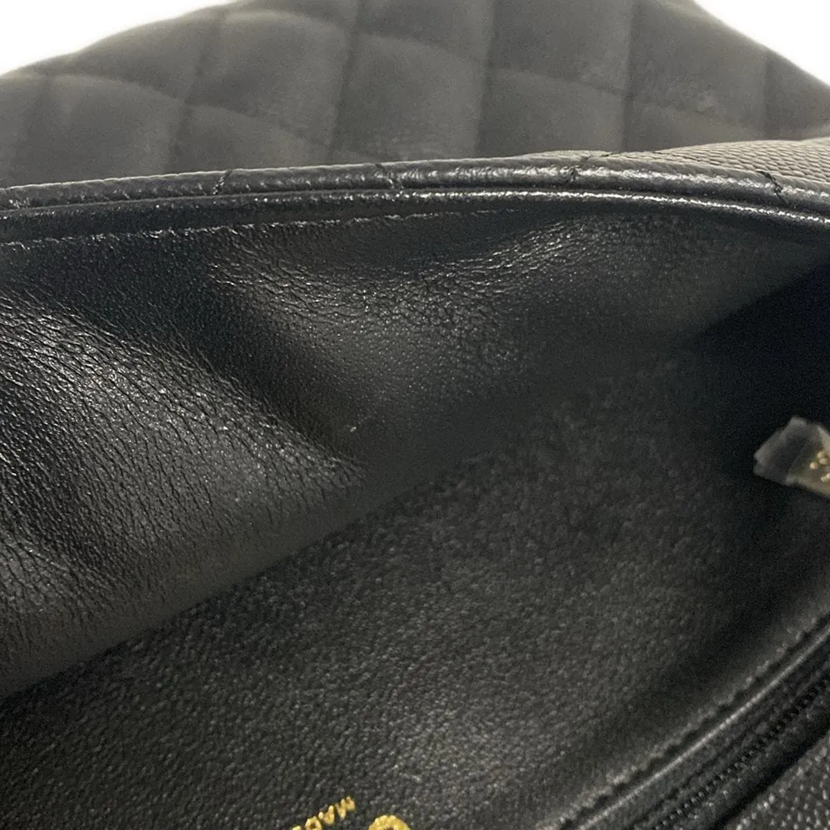 Chanel Matelasse clutch caviar black bag