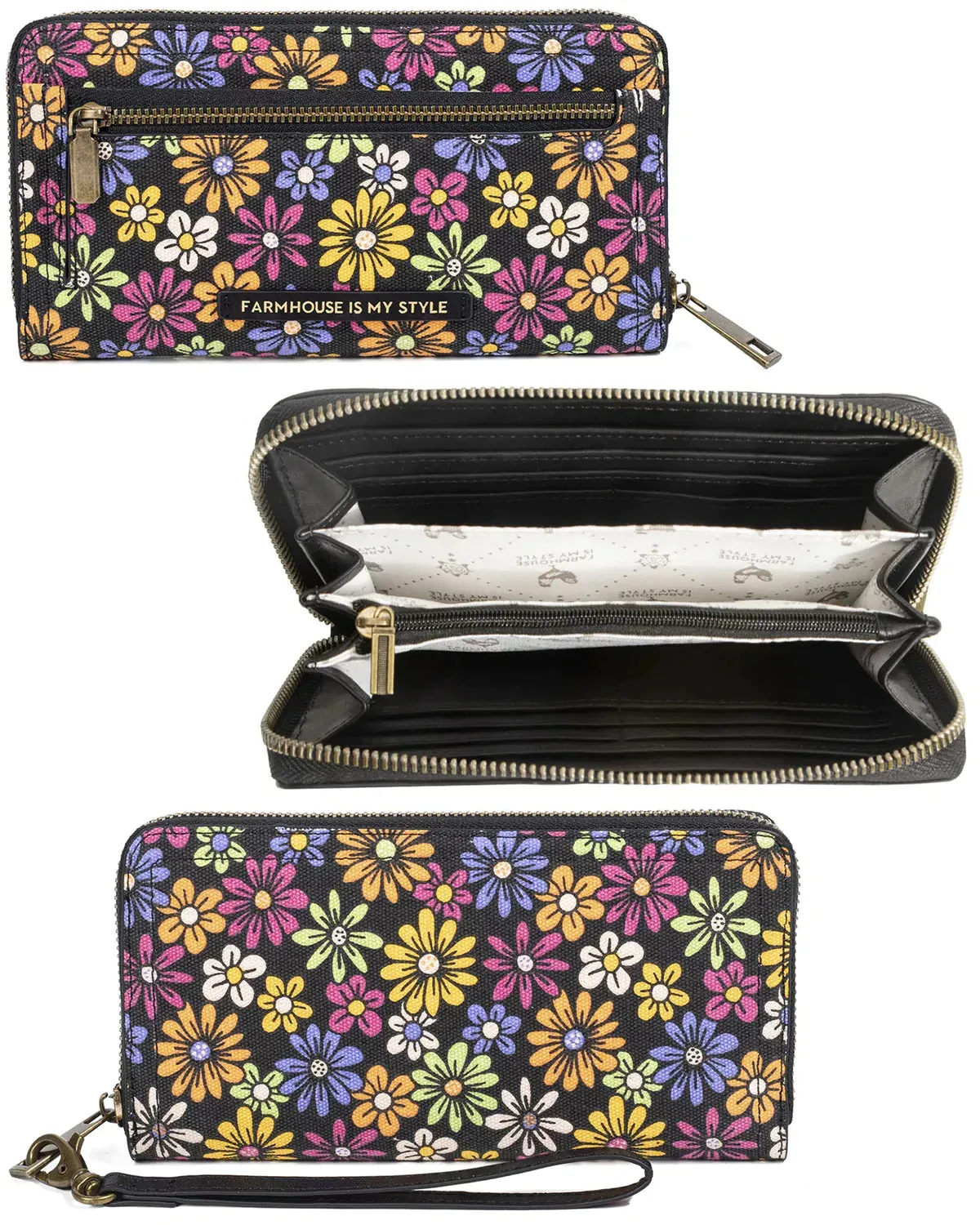 Charcoal Crossbody Lovers Lane Bag and Wallet Bundle
