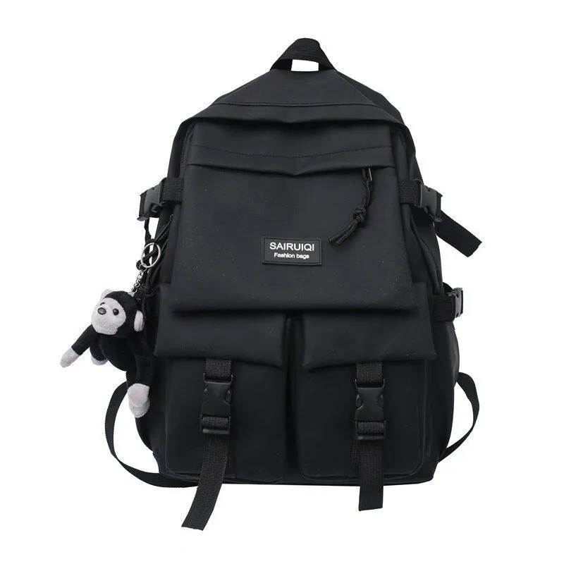 Christmas Gift New backpack Women's Bag Large Capacity Nylon Men's  Travel Bag Girls School Book Bags Spring 2021 Backpack Femal For Boys