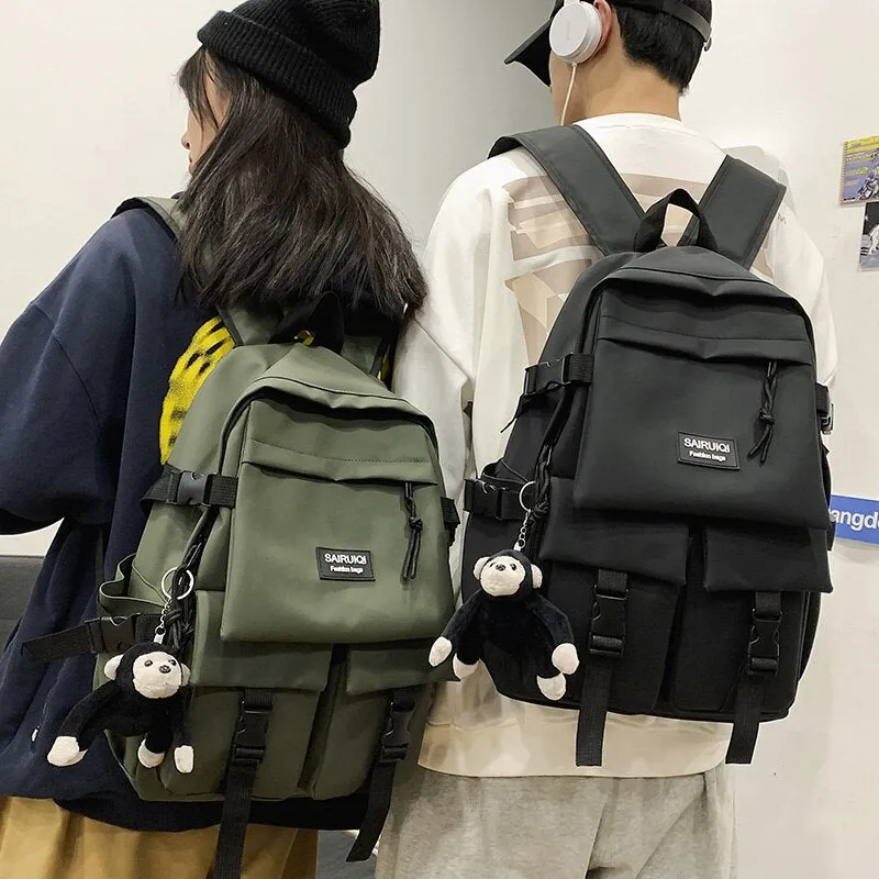 Christmas Gift New backpack Women's Bag Large Capacity Nylon Men's  Travel Bag Girls School Book Bags Spring 2021 Backpack Femal For Boys