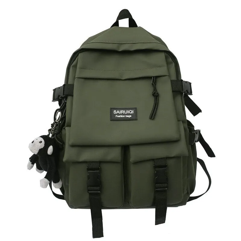Christmas Gift New backpack Women's Bag Large Capacity Nylon Men's  Travel Bag Girls School Book Bags Spring 2021 Backpack Femal For Boys