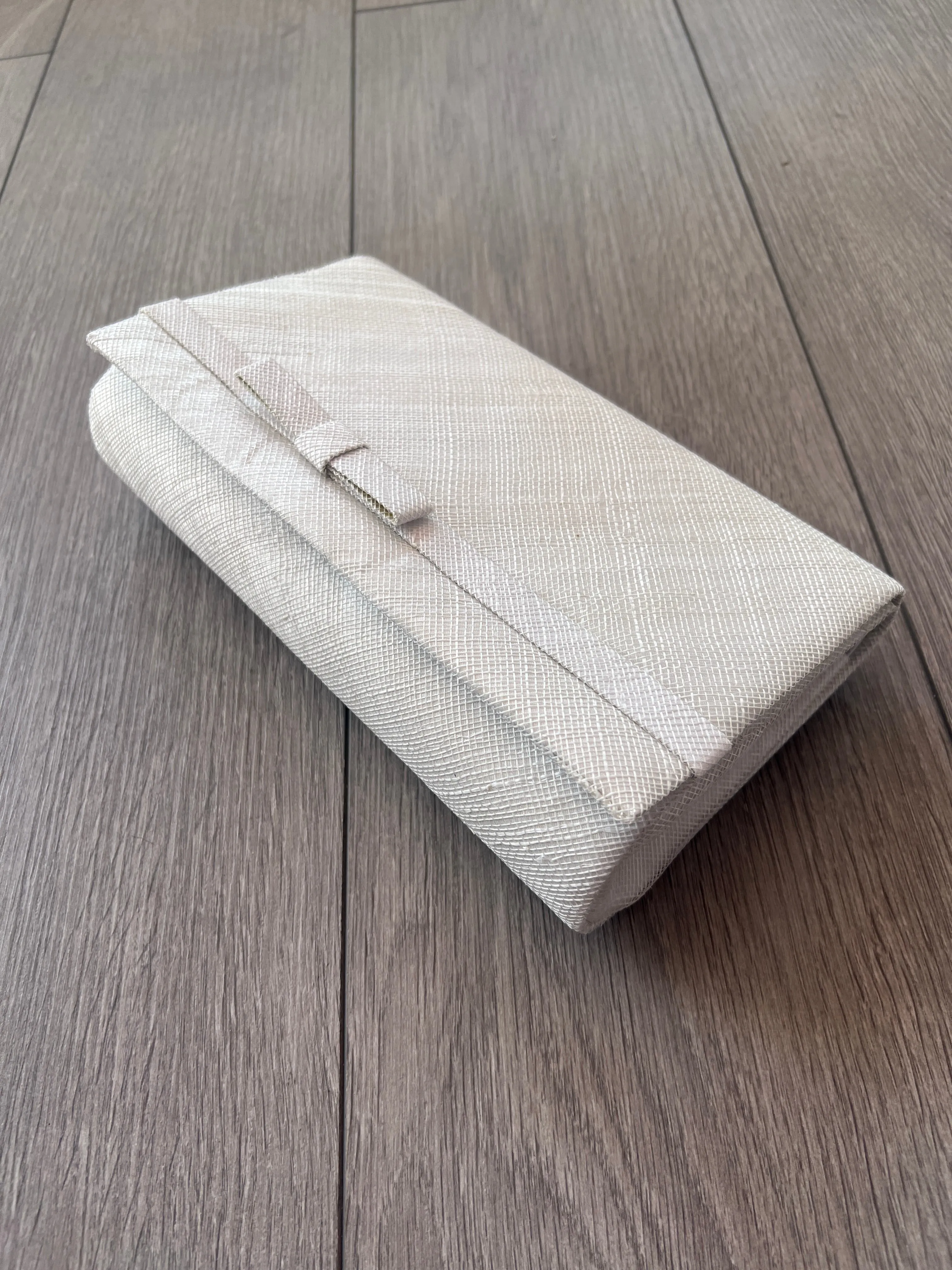 Classic Sinamay Ivory Clutch Bag For Weddings