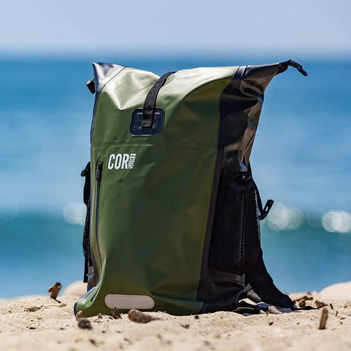 COR Surf 100% Waterproof Heavy Duty Backpack And Dry Backpack For Swimming, Boating Or Kayaking, Roll-top Design With Sonically Welded Seams And Padded Laptop Sleeve (40L, 21 x 15 x 8 Inches)