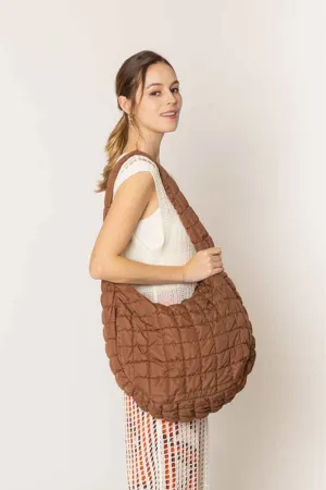 Cora Quilted Puffer Tote Bag