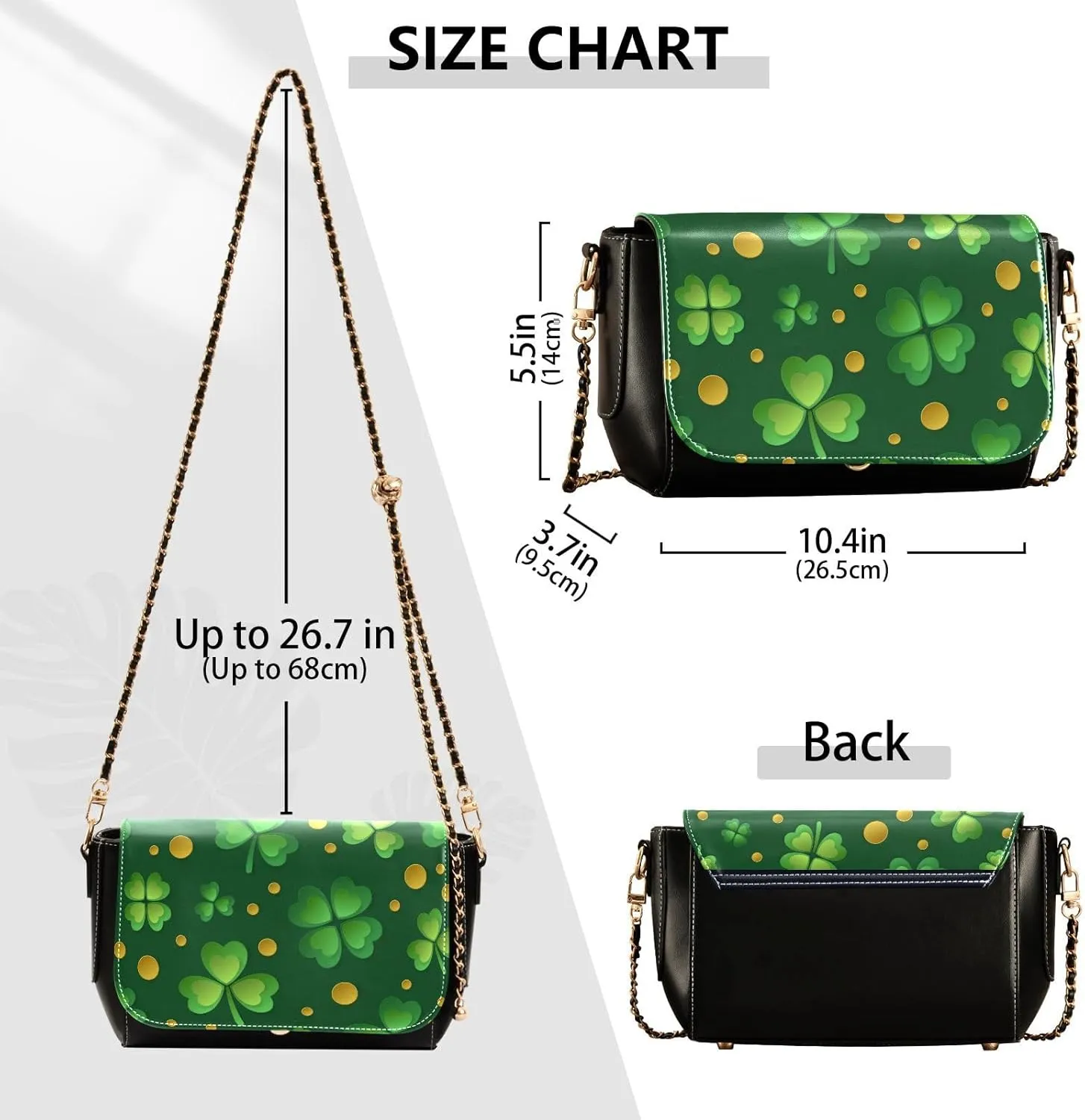 Crossbody Bags for Women Trendy Women's Black Shoulder Bag Small PU Leather Flap Cross Body Bag Handbags