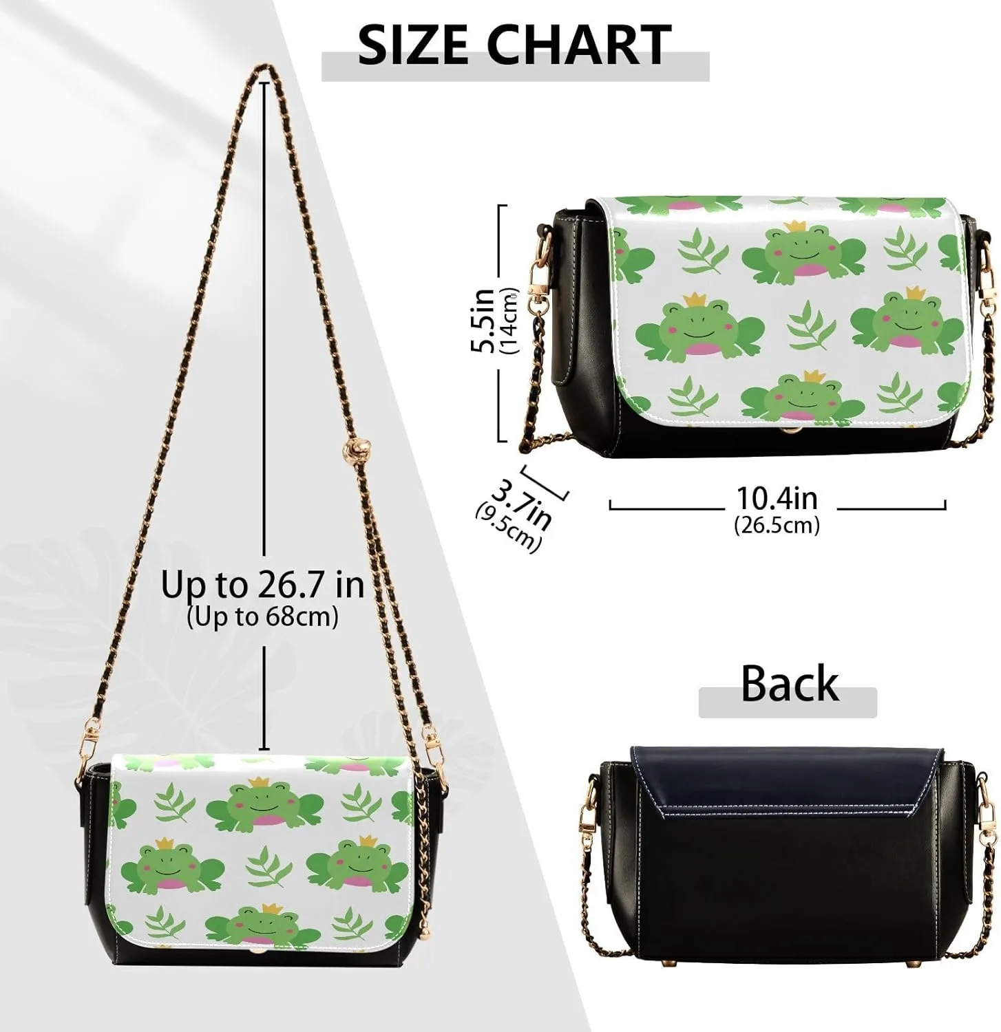 Crossbody Bags for Women Trendy Women's Black Shoulder Bag Small PU Leather Flap Cross Body Bag Handbags