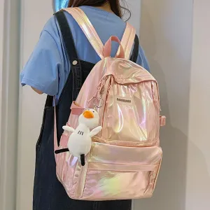 DCIMOR New Waterproof Coated Oxford Backpack Women Colorful Multi-pocket Book Bag College Girls Lovely Schoolbag Fashion Bagpack
