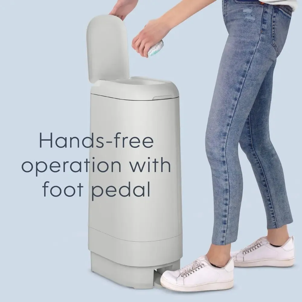 Diaper Genie Signature Diaper Pail with 18 Bags - Gray