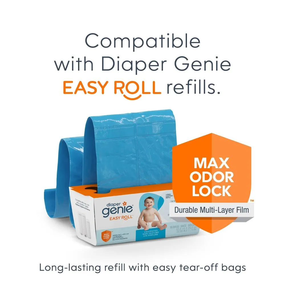 Diaper Genie Signature Pail With Starter Refill - 9 Bags