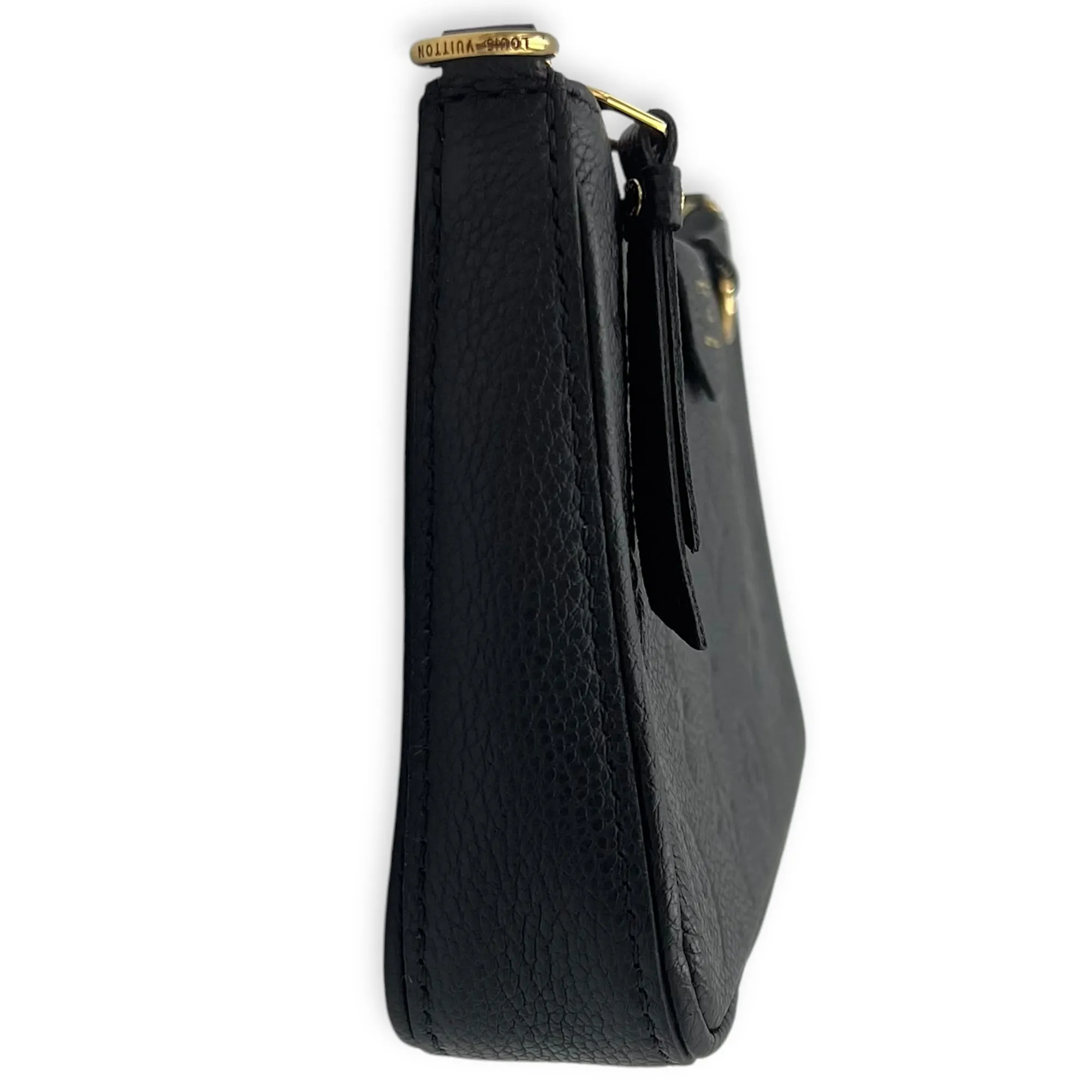 Easy Pouch On Strap Crossbody Bag Black in Monogram Empreinte Leather, Gold hardware
