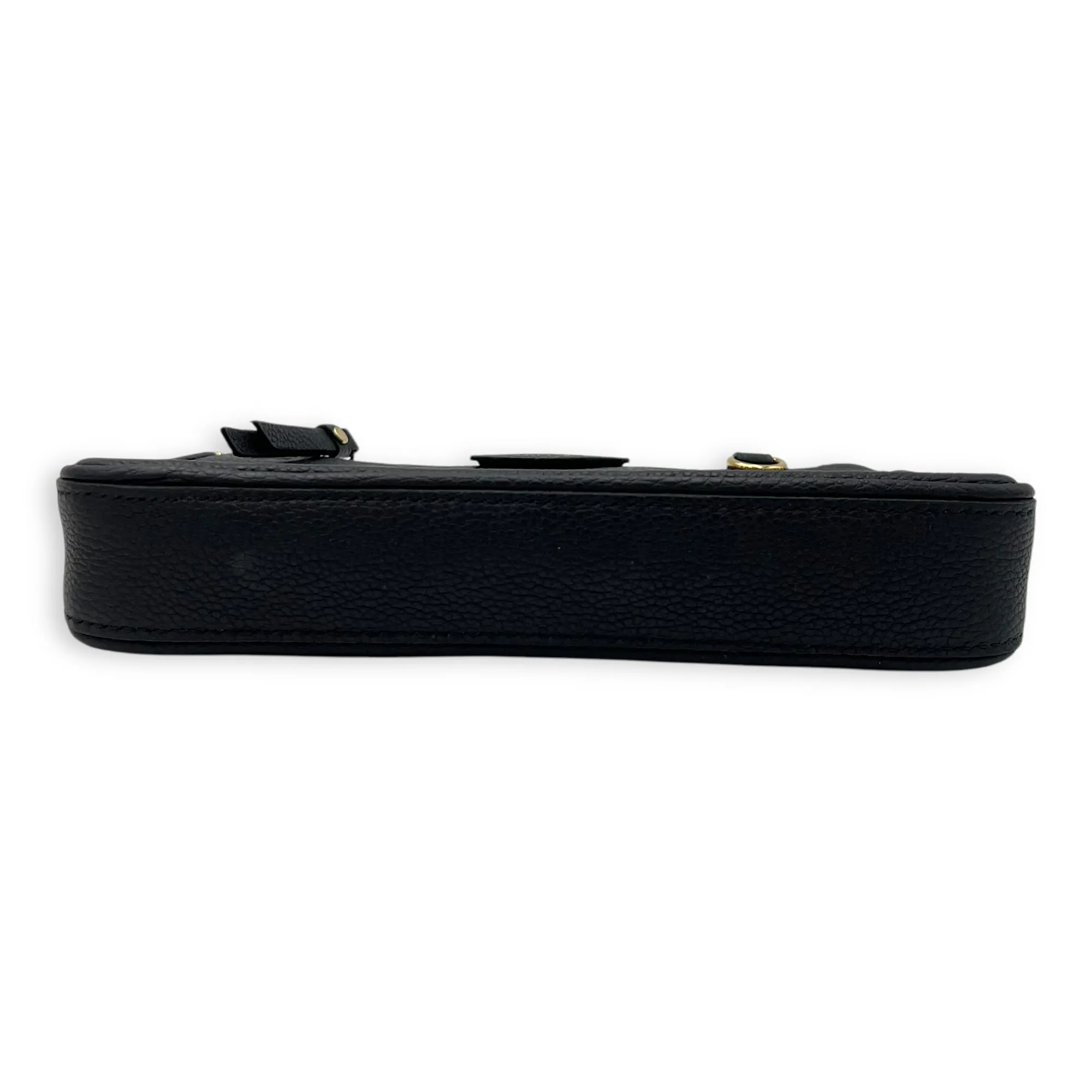 Easy Pouch On Strap Crossbody Bag Black in Monogram Empreinte Leather, Gold hardware
