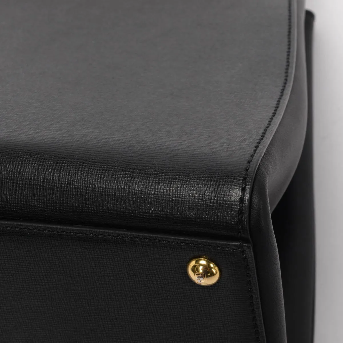 Fendi Black Vitello Elite Large 3Jours Tote