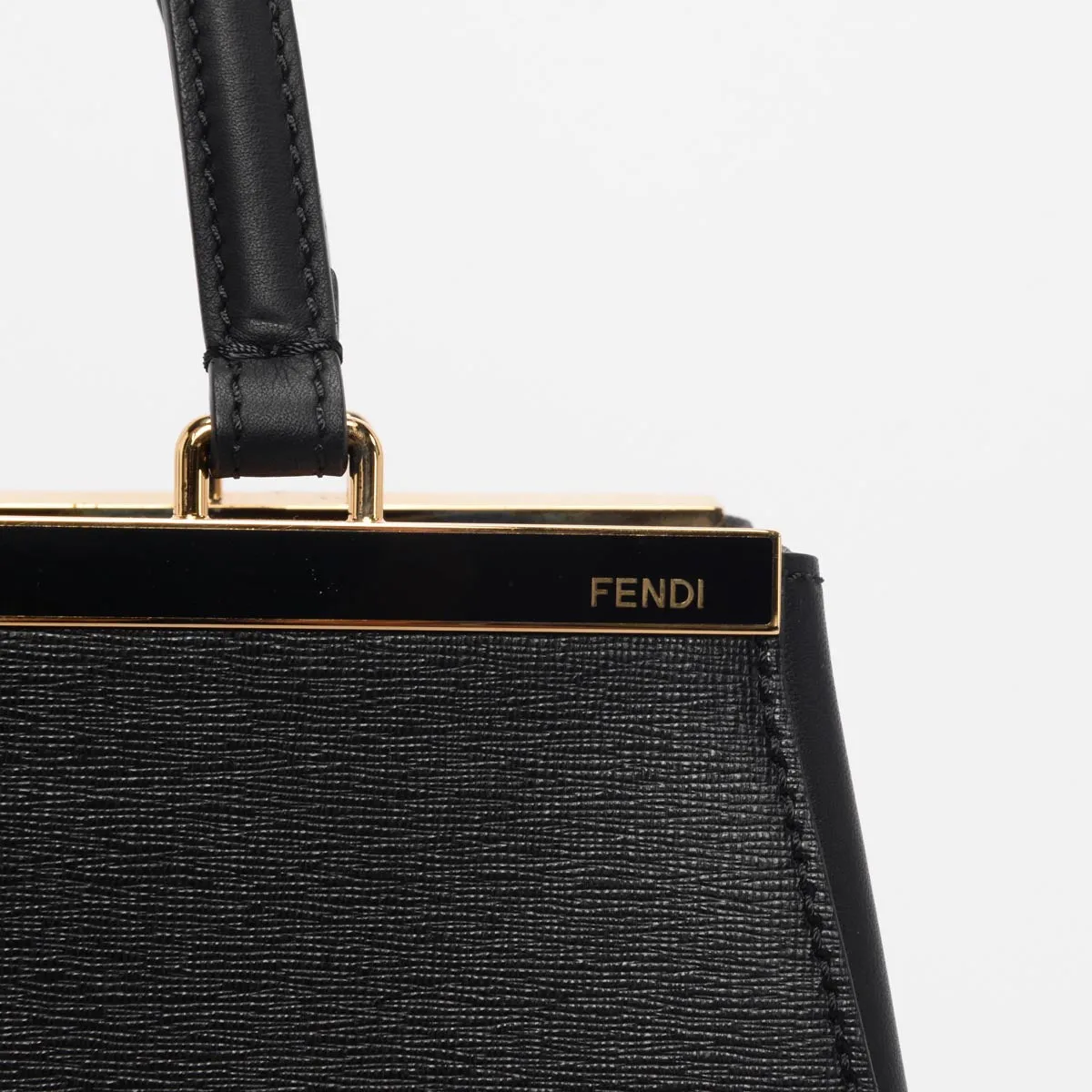 Fendi Black Vitello Elite Large 3Jours Tote