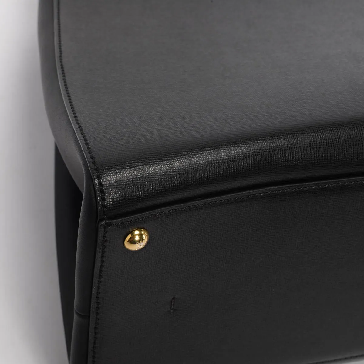 Fendi Black Vitello Elite Large 3Jours Tote