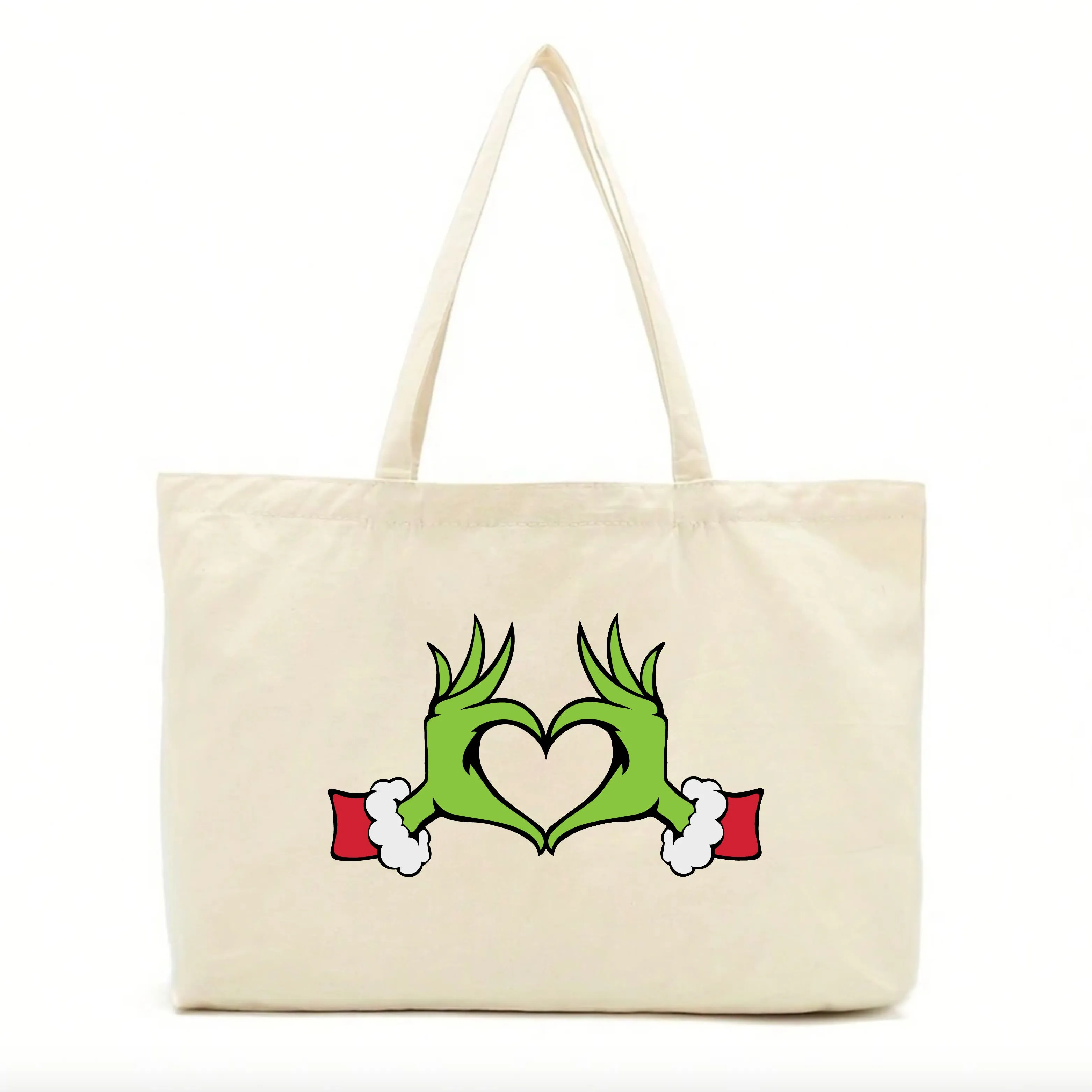 Grinchy Heart Tote