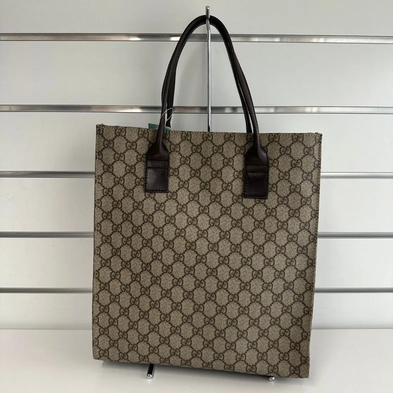 Gucci GG Canvas Tote Bag 2044 in Brown -  Designer Handbag