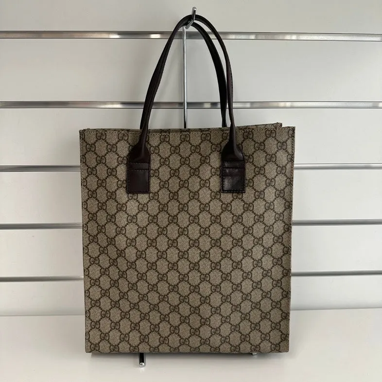 Gucci GG Canvas Tote Bag 2044 in Brown -  Designer Handbag