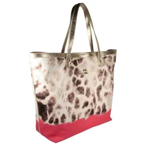 Just Cavalli handbag Large Summer Shopper Gold leather & Multi Bag (JC194)