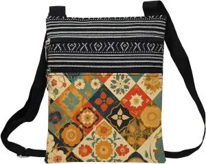 Kaleidoscope Messenger Bag Small Ethnic Pattern Printed Adjustable Strap Crossbody Zipper Bag Kaleidoscope Phone Bag Wallet Cute Shoulder Handbag for Women Friends -2