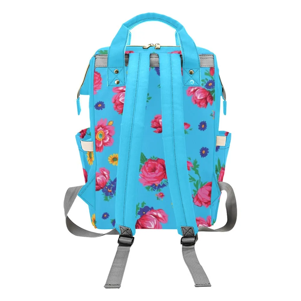 Kokum Ceremony Turquoise Multi-Function Diaper Backpack/Diaper Bag