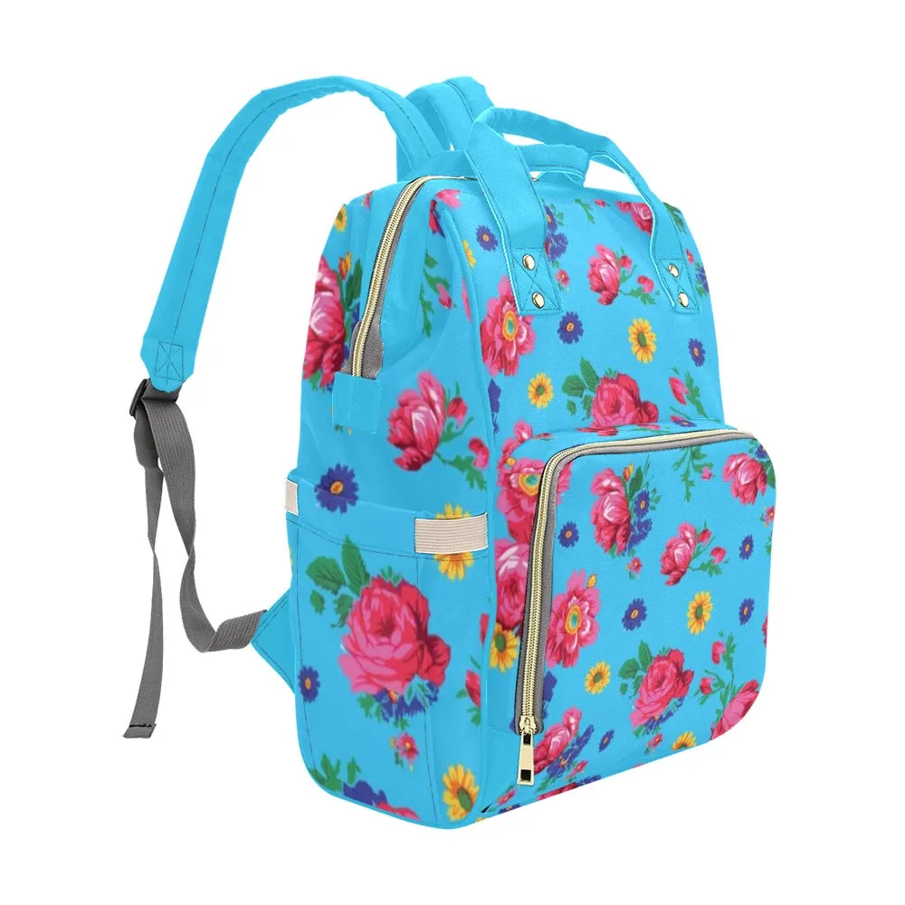 Kokum Ceremony Turquoise Multi-Function Diaper Backpack/Diaper Bag