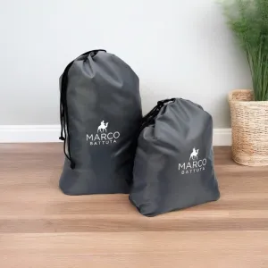 Laundry Bags 2 Piece Set - Gun Metal Grey