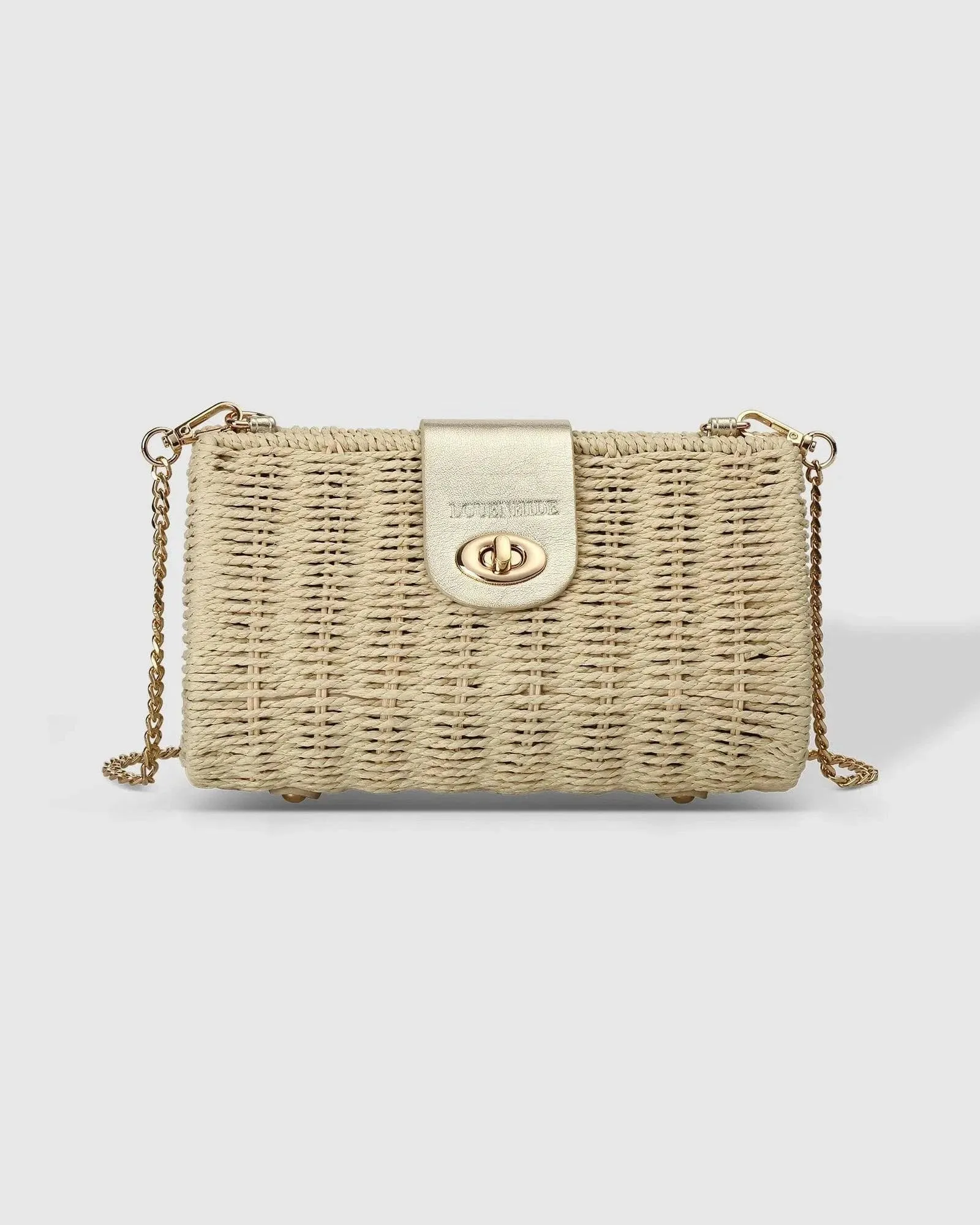 LOUENHIDE OPHELIA RAFFIA CROSSBODY BAG