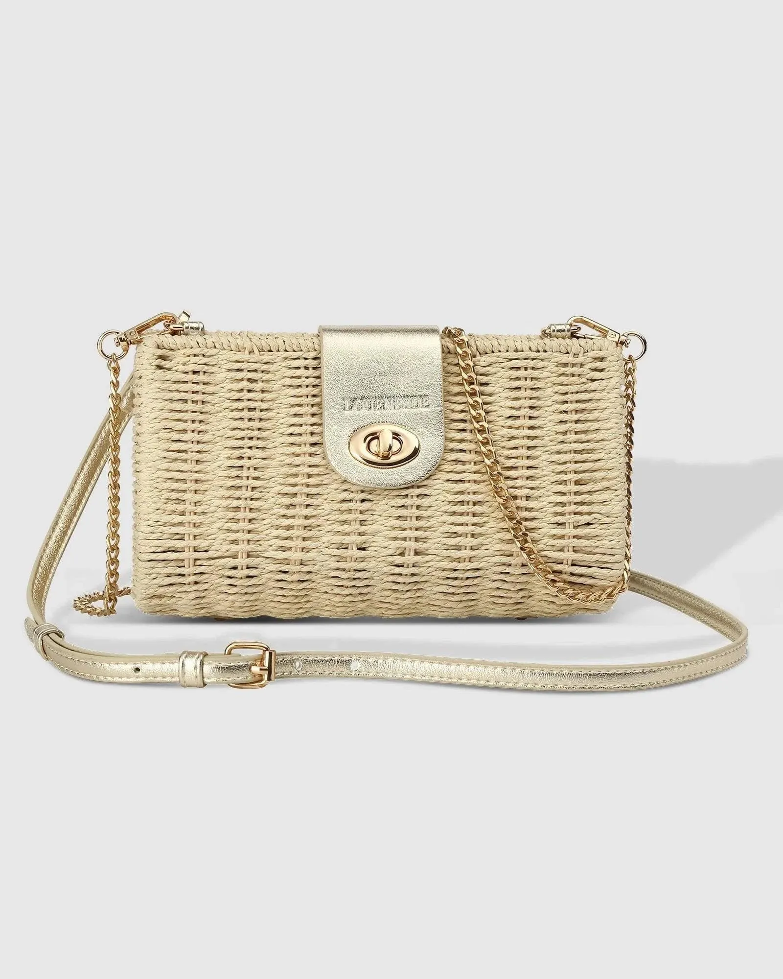 LOUENHIDE OPHELIA RAFFIA CROSSBODY BAG