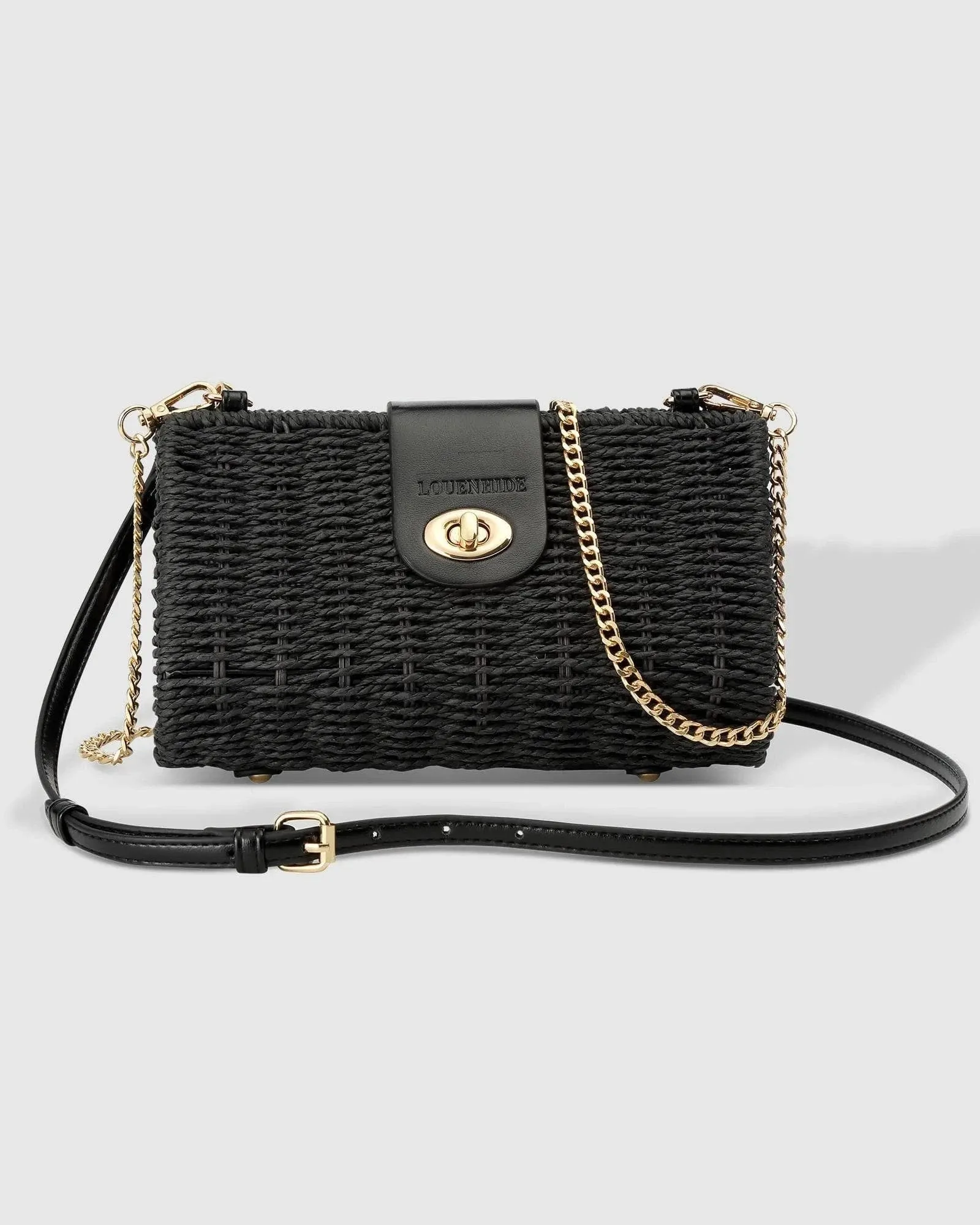 LOUENHIDE OPHELIA RAFFIA CROSSBODY BAG