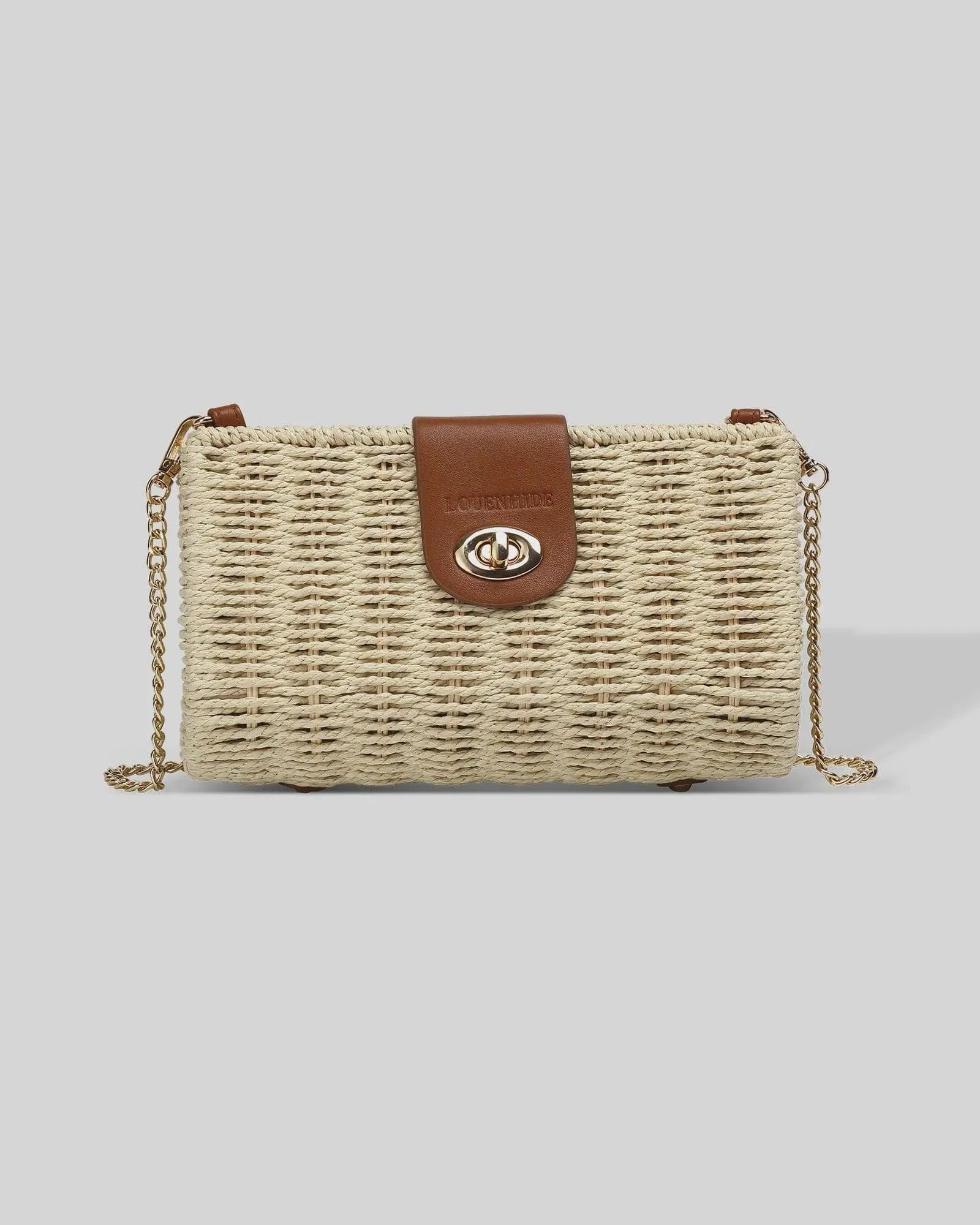 LOUENHIDE OPHELIA RAFFIA CROSSBODY BAG