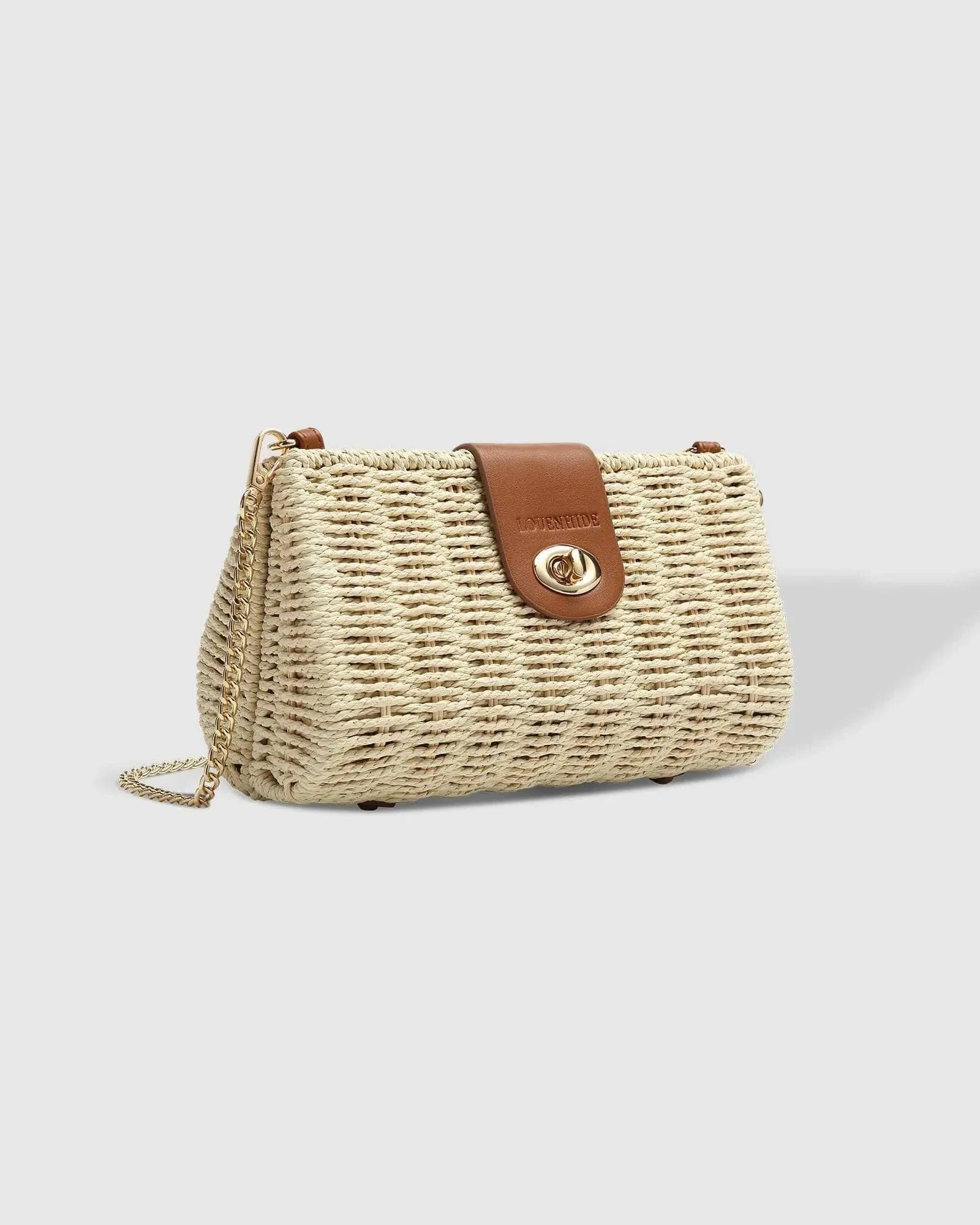 LOUENHIDE OPHELIA RAFFIA CROSSBODY BAG