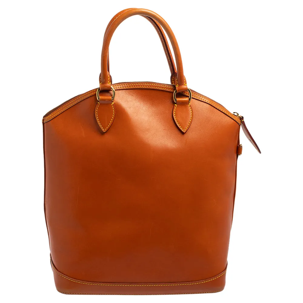 Louis Vuitton Caramel Nomade Leather Vertical Lockit Bag