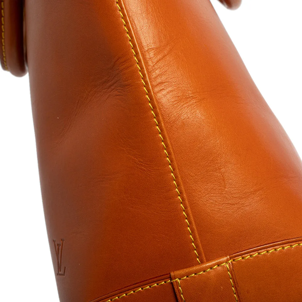 Louis Vuitton Caramel Nomade Leather Vertical Lockit Bag