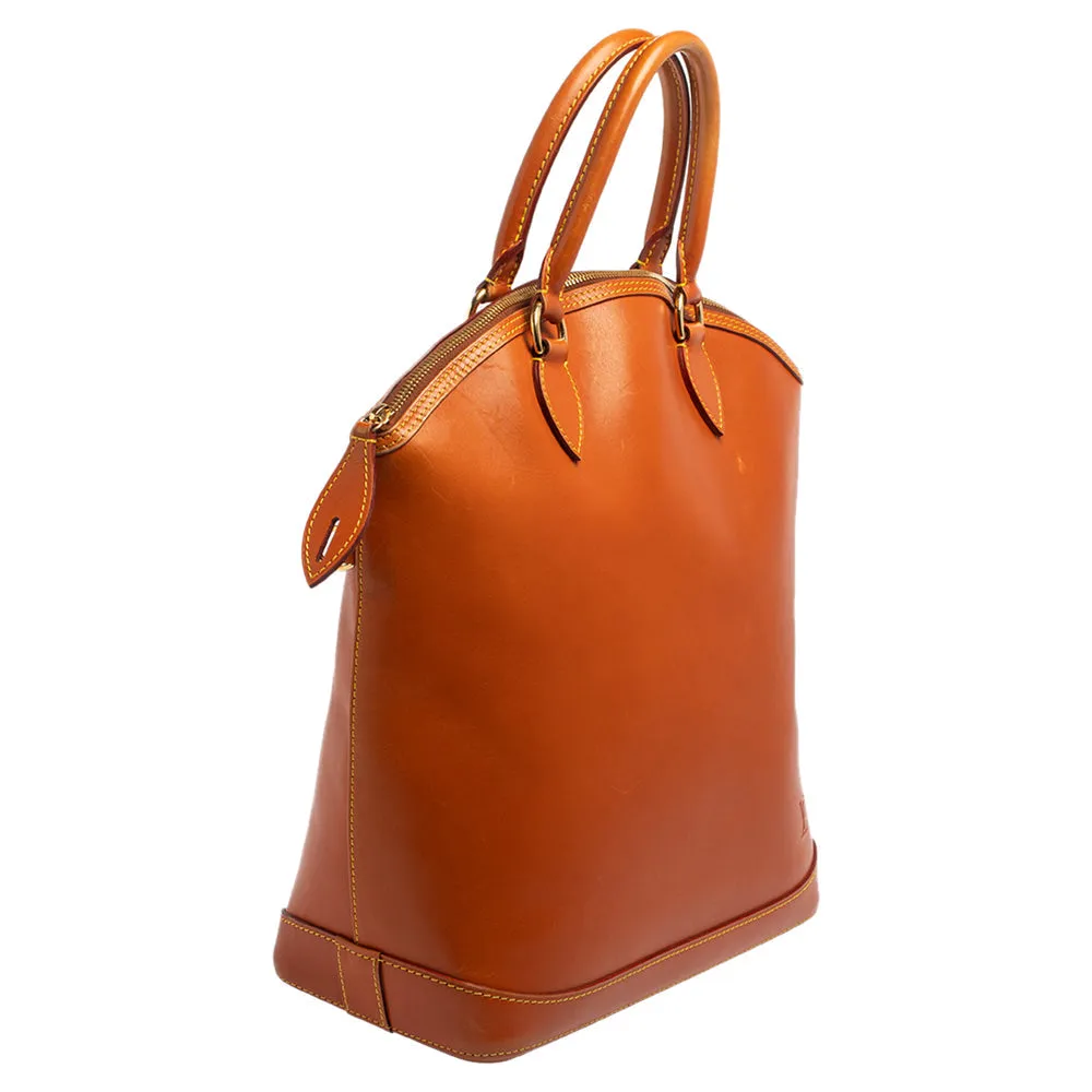 Louis Vuitton Caramel Nomade Leather Vertical Lockit Bag