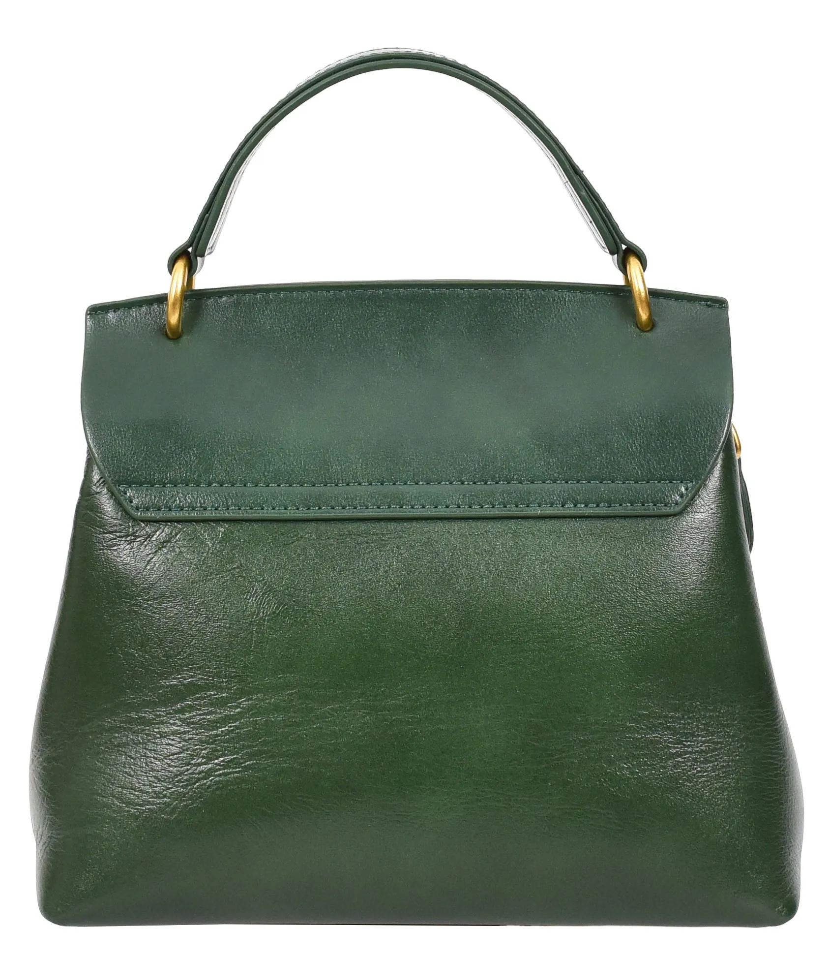 Lucena Women's Small Real Leather Shoulder Handbag Green